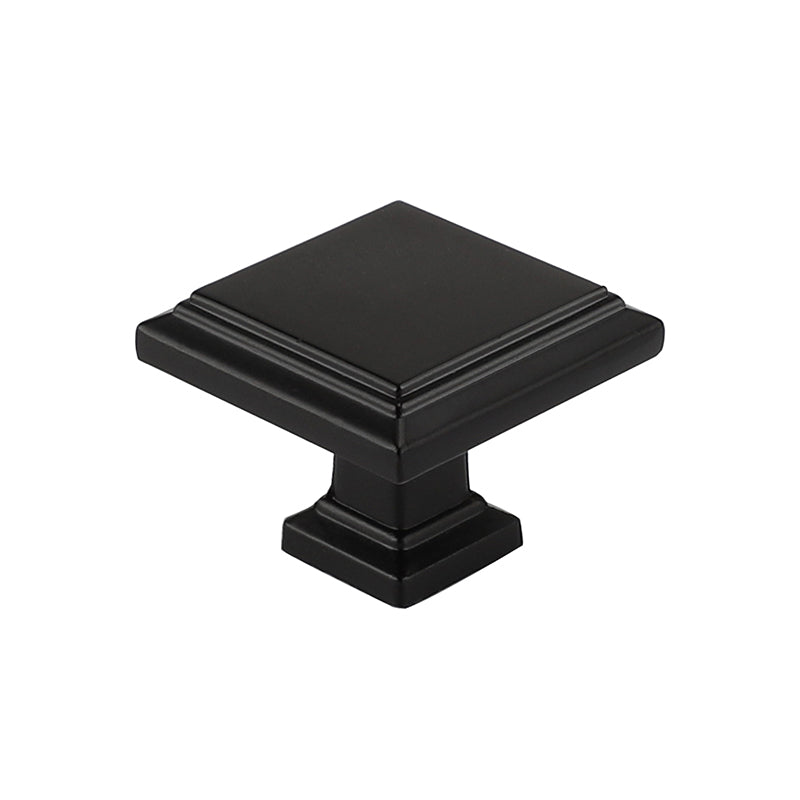 12 Pack Modern Square Cabinet Drawer Knobs Black For Kitchen(LS9111BK)